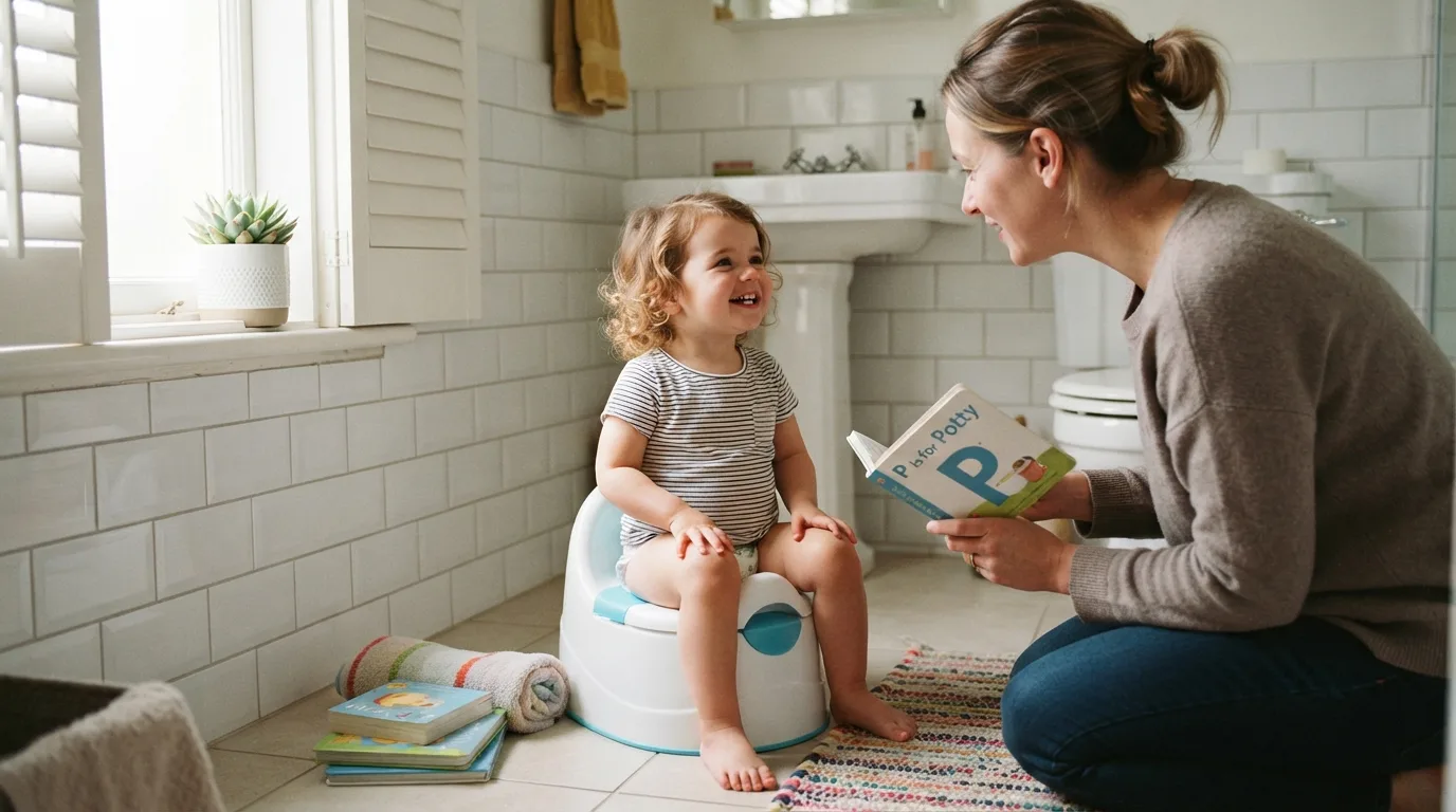 Potty Training Readiness in a calm family setting