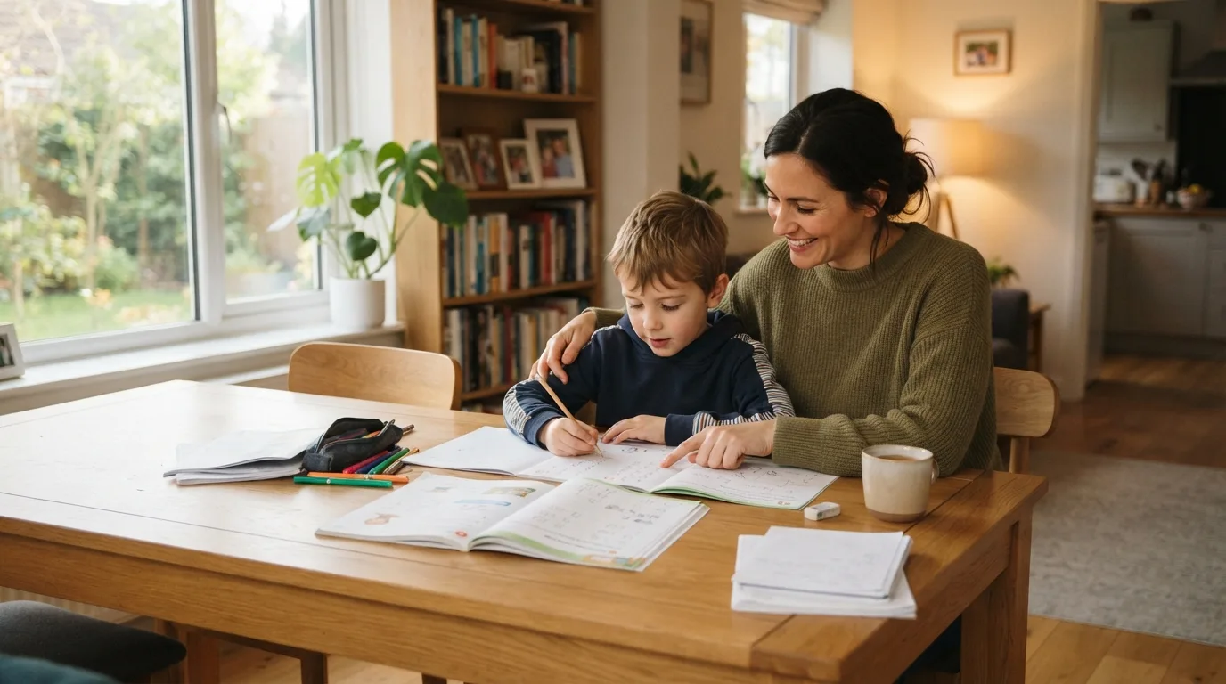 Homework Without Fights in a calm family setting