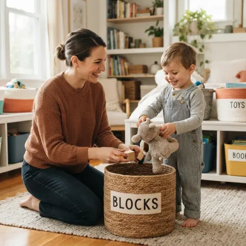 Teaching Toddlers to Clean Up Without Power Struggles
