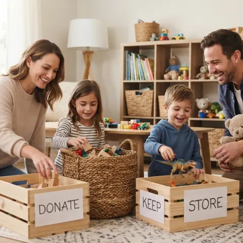 Decluttering Kids' Toys Without Family Drama at Home