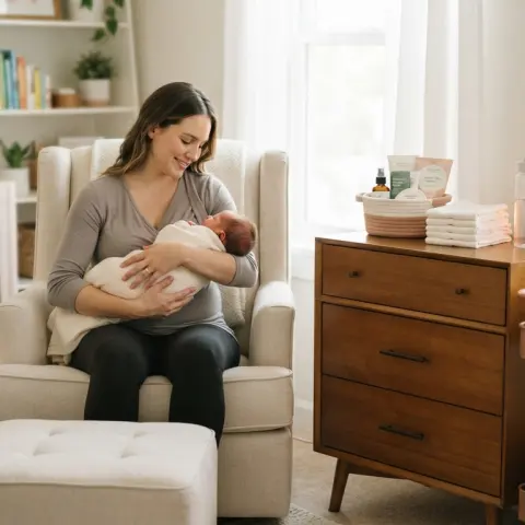 Creating a Calm Postpartum Recovery Station at Home